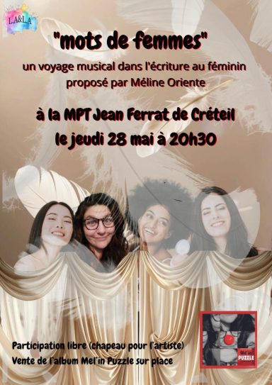 AFFICHE DU RECITAL MOTS DE FEMMES AFFICHE MOTS DE FEMMES